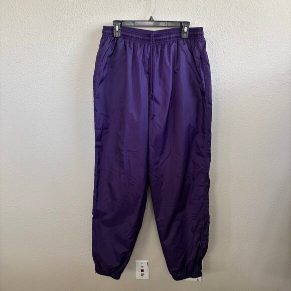 Vintage Adidas Purple Windbreaker Zipper Slit Jogger Pants Men's Size XL - Picture 12 of 12